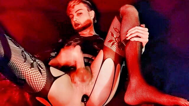 feet, butt plug, big cock - faggot undergarments rectum wanks