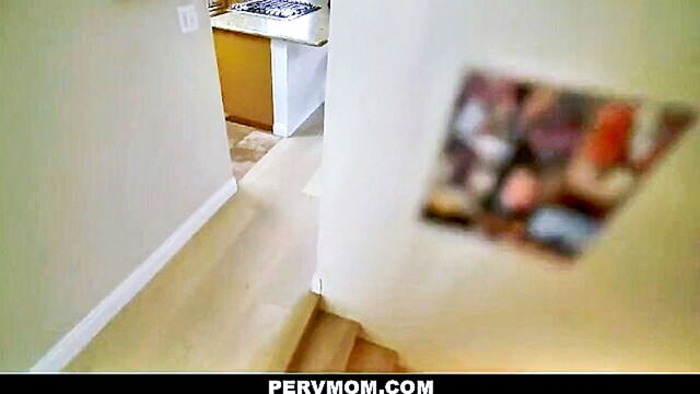 milf, step son, step mom - amateur blonde mom and stepson in voyeuristic video