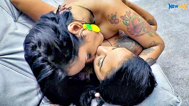 lesbian, kissing, mature - hot and horny mila gets down and dirty in a wet and wild adventure with her pig fuck partner