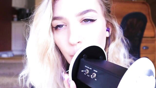 rose, ear licking, close up - asmr rose ear licking