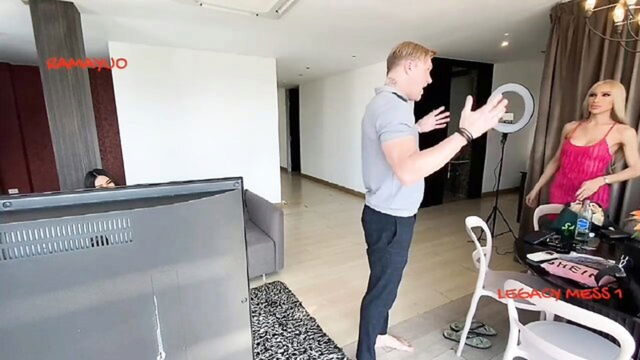 blonde, blowjob, home made - transgender big cock action