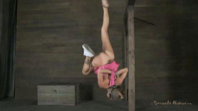 blonde, blindfolded, bondage - orgasm suspension bondage