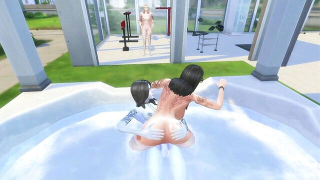 sims 4, amateur, girl girl - trans alien seduction sims4