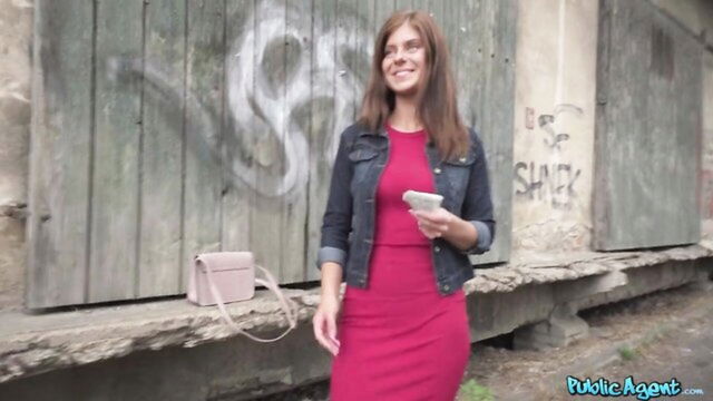 athletic, bald pussy, amateur - tiffany fucks in public