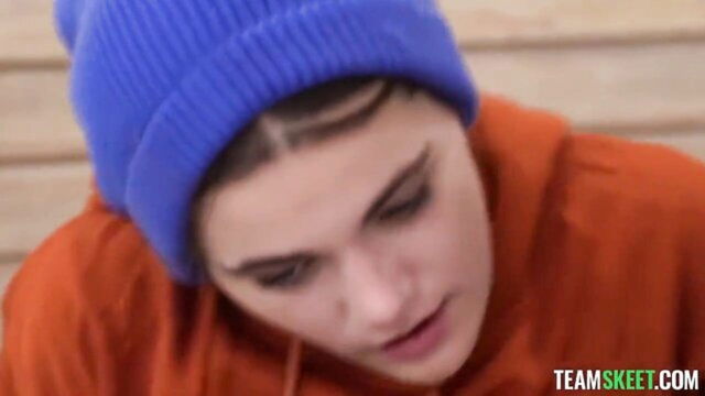 brunette, blowjob, step fantasy - team skeet stepdad cock