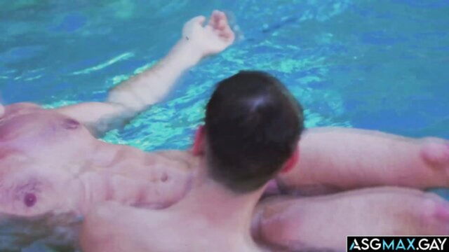 gay videos, gay sex, gay porn - trevor harris poolside anal