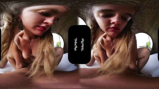 students, vr porn, threesome - vr porn threesome brunette