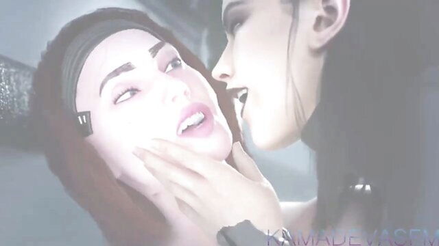 lesbian, strap-on, kamadevasfm - kamadevasfm 3d lesbian