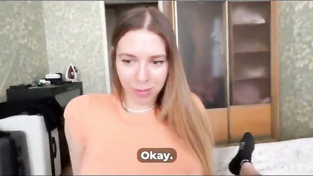 Milfetta - stepdads blonde GF facials my cock