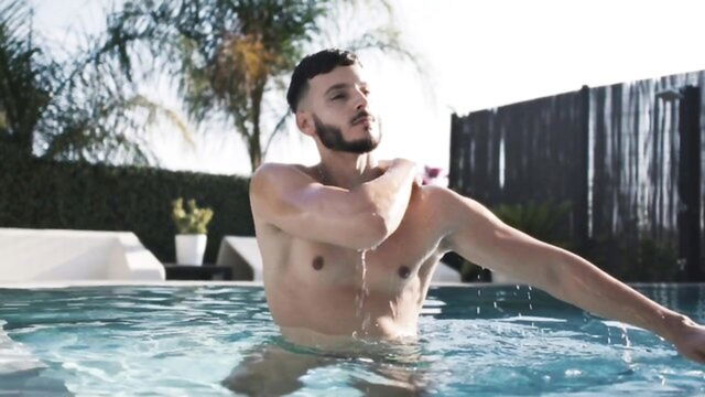 interracial, pool, gays - spanish lesbian sex