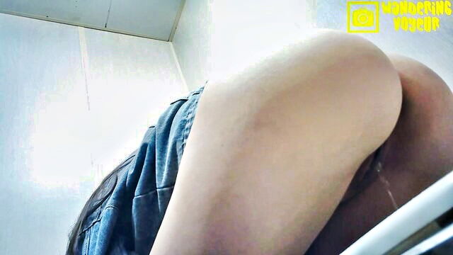 piss, toilet, wandering voyeur - public toilet spy cam