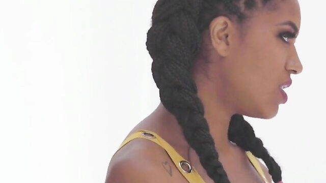 black girl, big tits, ebony milf - ebony milf massage lesbian