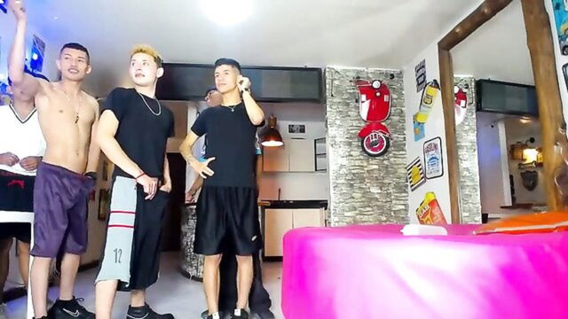 action, ass play, bareback - latin twins orgy camboys