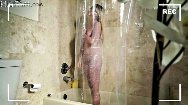 stepdad spies stepdaughter shower