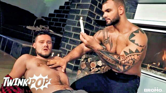 jerome, bareback, twinkpop - candle wax ass fuck