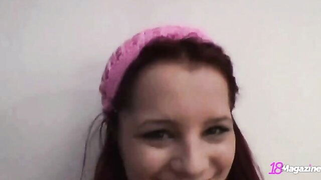 redhead, big tits solo, amateur porn - piper fawn shower