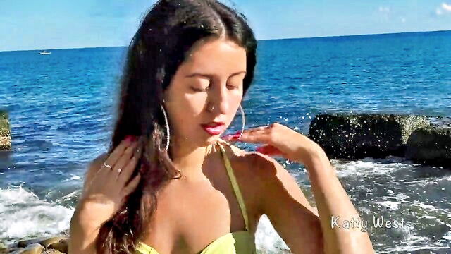 asshole closeup, beauties, amateur pee - tanned public pissing beach