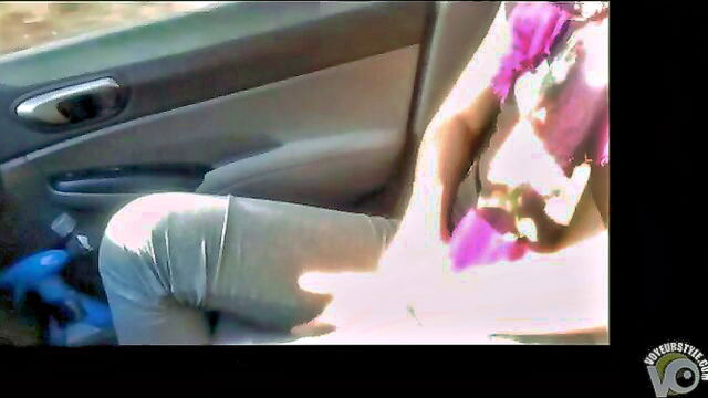 pants, car, peeing - public peeing down blouse