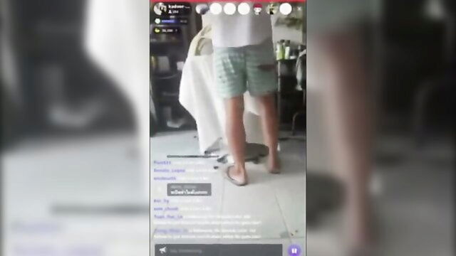 outside, amateur, public - hairdresser daddy gay