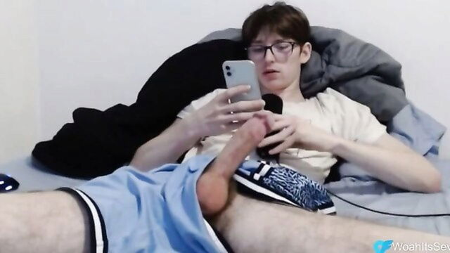 big cocks, solo, amature - scrolling while jerking off