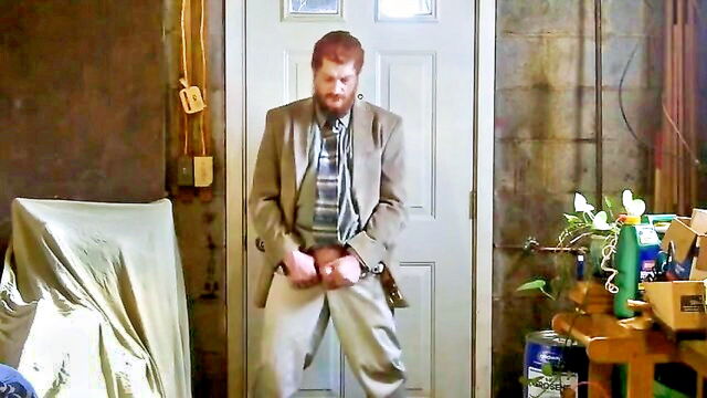 amateur, big cock, daddy - daddy jerking off in suit