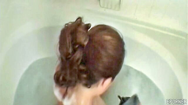 brunette, vintage, striptease - sadie alone at home