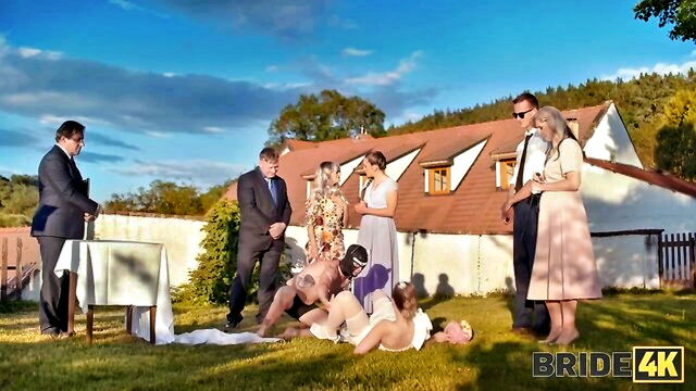 Isabella De Laa, Michael Fly, Sakura Hell, Marco Banderas, Charlie Dean, Stacy Cruz, Arty Cheys, Alice Murkovski, Olivia Sparkle, Veronica Leal, Serina Gomez, Moon Imp, Polly Yangs, Lucky Bee, Selva Lapiedra, Killa Raketa - Michael Fly and Serina Gomez hardcore Bride 4K