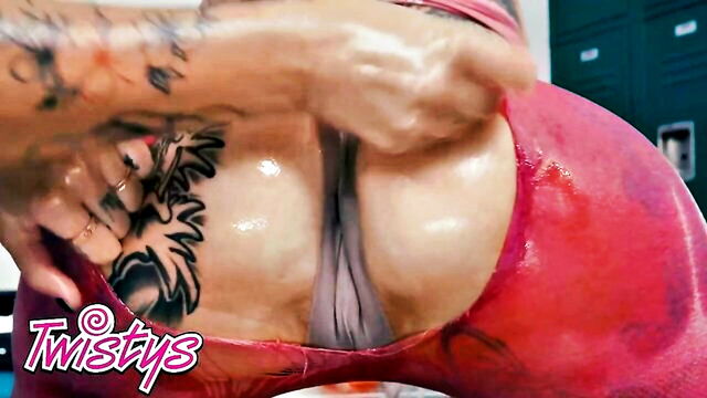 each other, double ended dildo, ryan reid - gym buddies nichole saphir