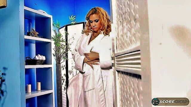 bbw porn, big boobs porn, big tits milf - oiled tits Boob Rubdown