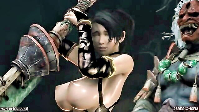 monster, sfm, big ass - sfm momiji big tits