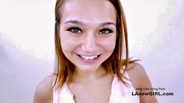 small, new girl, petite - tight auditions cumshot