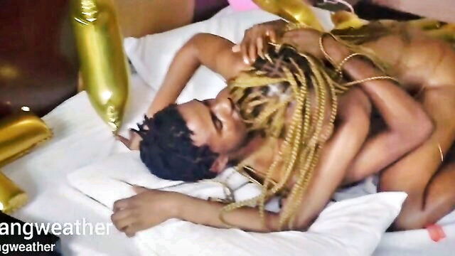 big dick, hardcore, cumshot - Slim black teen temptress big ass clip