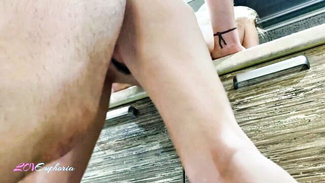 LOVEuphoria - kitchen creampie cumshot