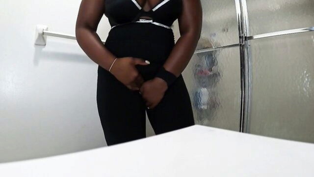 ebony, amateur, fetish - how long to hold urine watching porn