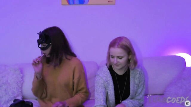 drinking, dildoing, blonde - layla blonde sapphic passion