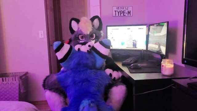 furry girl, pov, furry - furry gamer fucking wolf girl