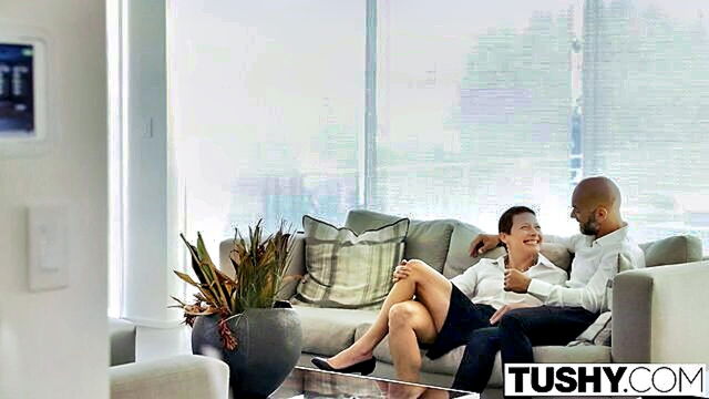 Rebel Lynn - teen rebel lynns anal debut and cumshot on tv Tushy