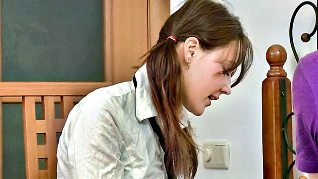 Xenia E - xenia es uniform themed anal escapade   young and eager