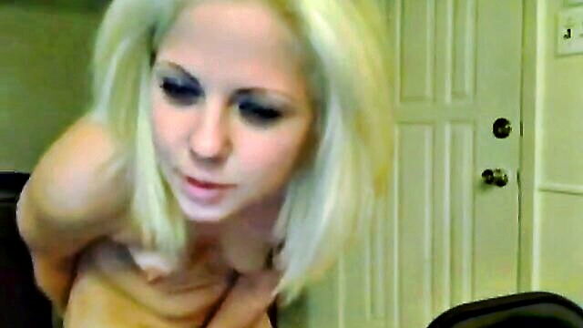 a horny blonde teen explores anal play with a dildo while on camera : n1agaraf1y