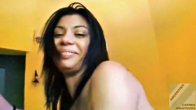 amateur, brunette, blowjob - argentinian pussy facials vanina bang