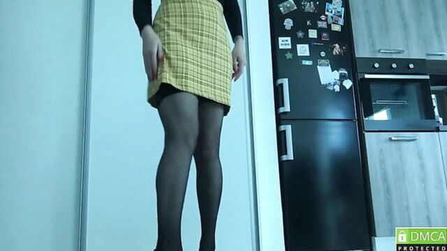 fisting, fetish, lingerie - ass play with dildo