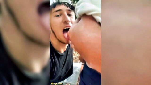 studs, cumming, cum - hot cumshot inside the mouth