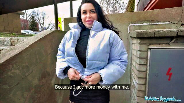 big dick, babes, beauty - public agent ukranian milf pov