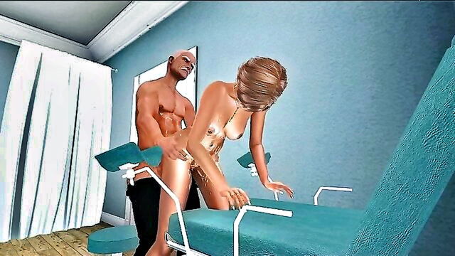 hardcore porn, old young porn (18+), huge boobs cumshot - grumpy old man fucks busty nurse