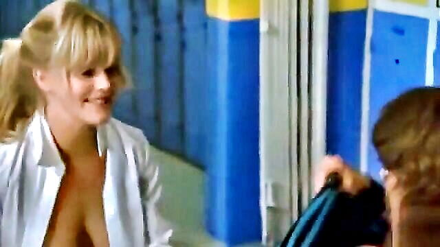 a man disguises as a woman to sneak into the female locker room and watch them change   a wild and exciting experience : talia69