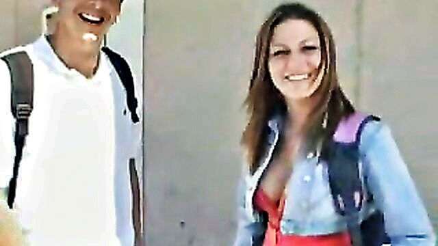 pickup, cash, whore - hot exchange of 18 year old student with a guy by the roadside