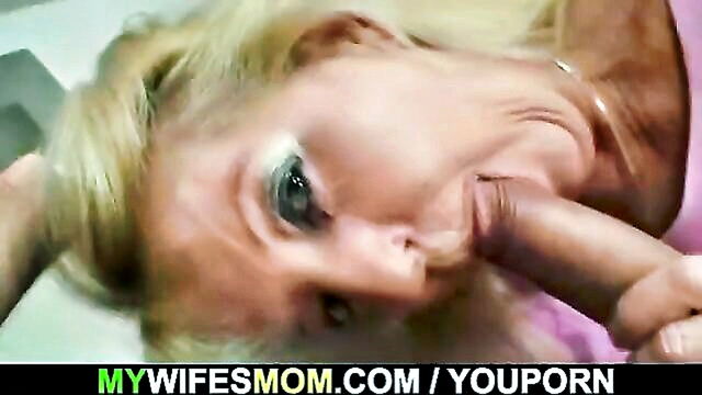 mature granny gets down and dirty with a younger lover