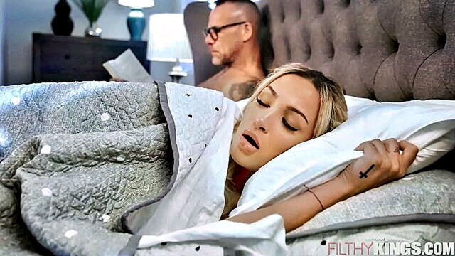 Mila Monet - helping my stepdaughter with her sleeping issues   featuring a hot brunette and a big dicked stud