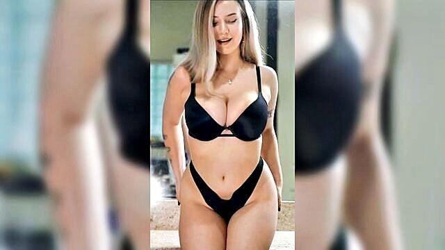 big tits, indian, amateur - curvy blonde woman uses sex toy for self pleasure