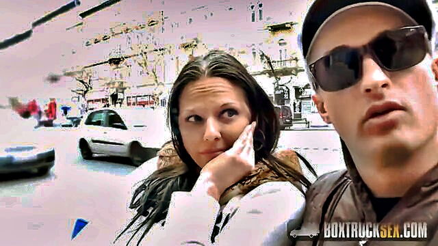 Simony Diamond - public truck encounter simony diamond receives a complimentary intense massage Hardcore Massage